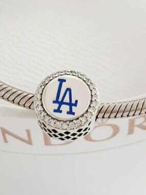Pandora Los Angeles Dodgers Charm Color Ground Charm